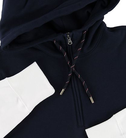 Champion Fashion Hoodie - Halber Reißverschluss - Navy/Weiß
