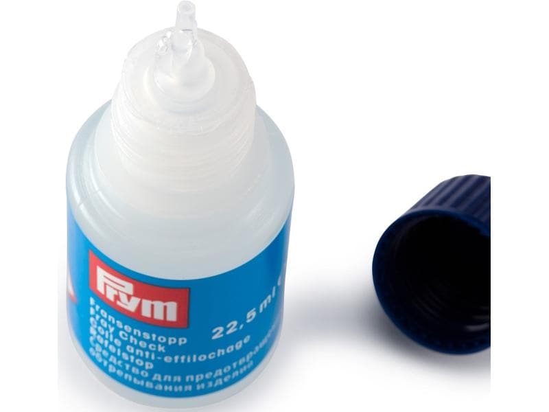 Prym Fransenstopp 22.5 ml 1 Stück Farblose Flüssigkeit zur Stärkung und Verbindung von Gewebeflächen