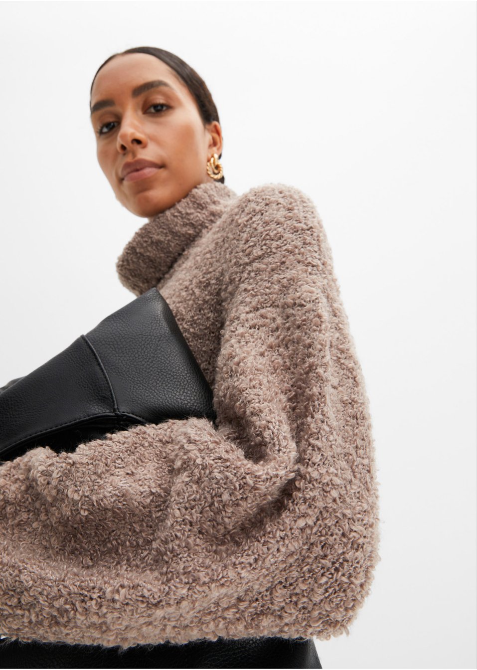 Robe en maille bouclée