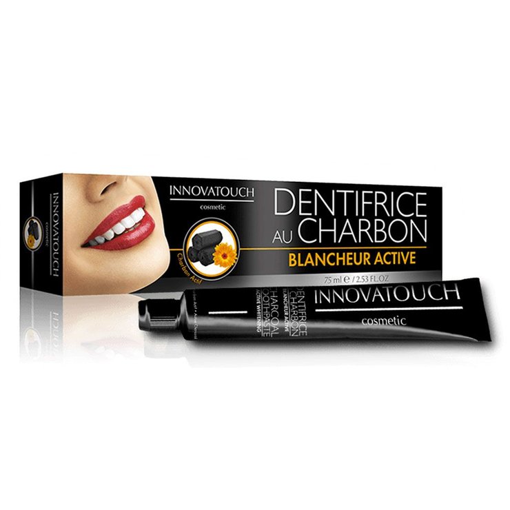 Dentifrice Au Charbon Blancheur Active 75ml Innovatouch