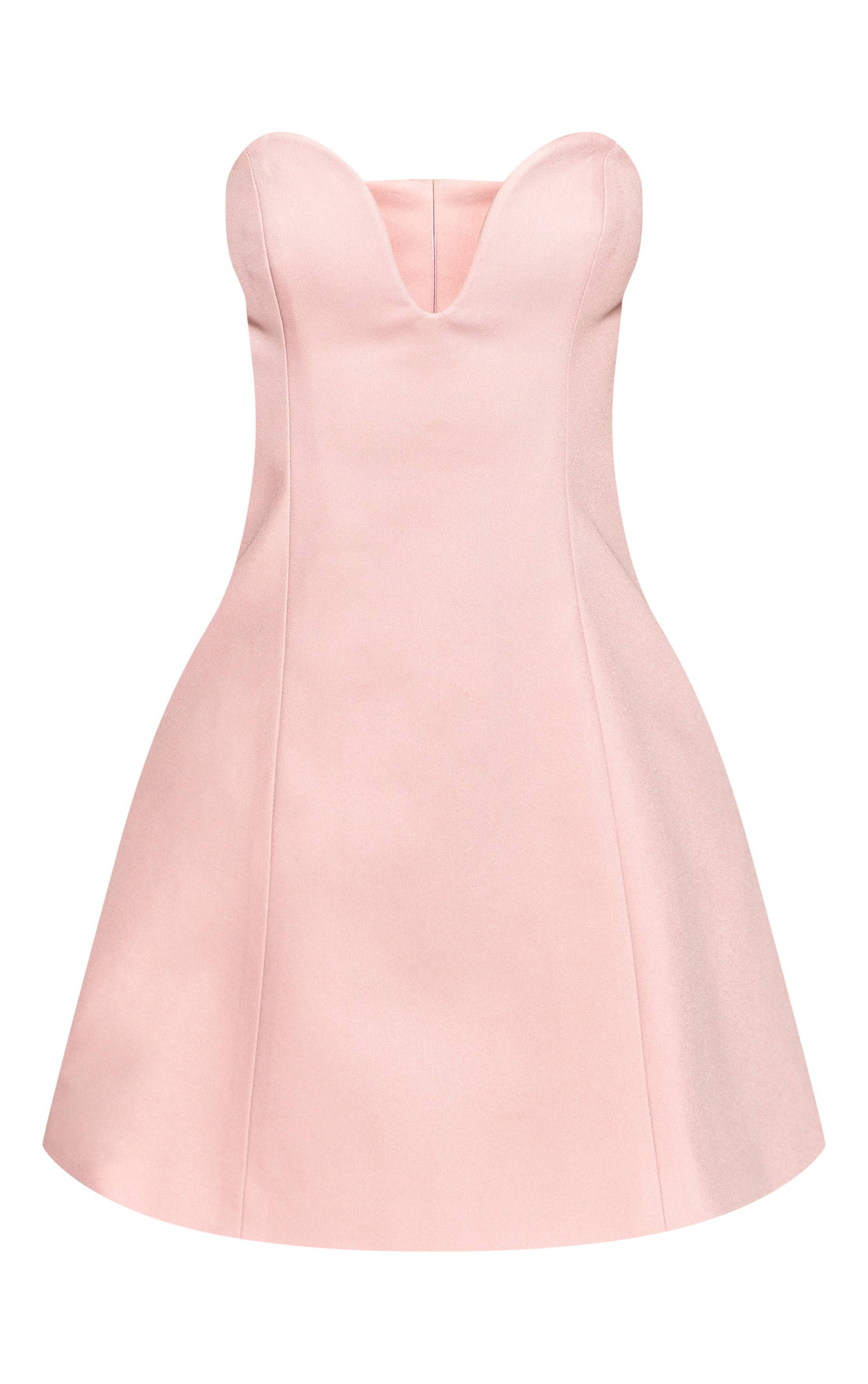 Rose Bébé Robe Mini Évasée Petite Taille À Encolure Cœur