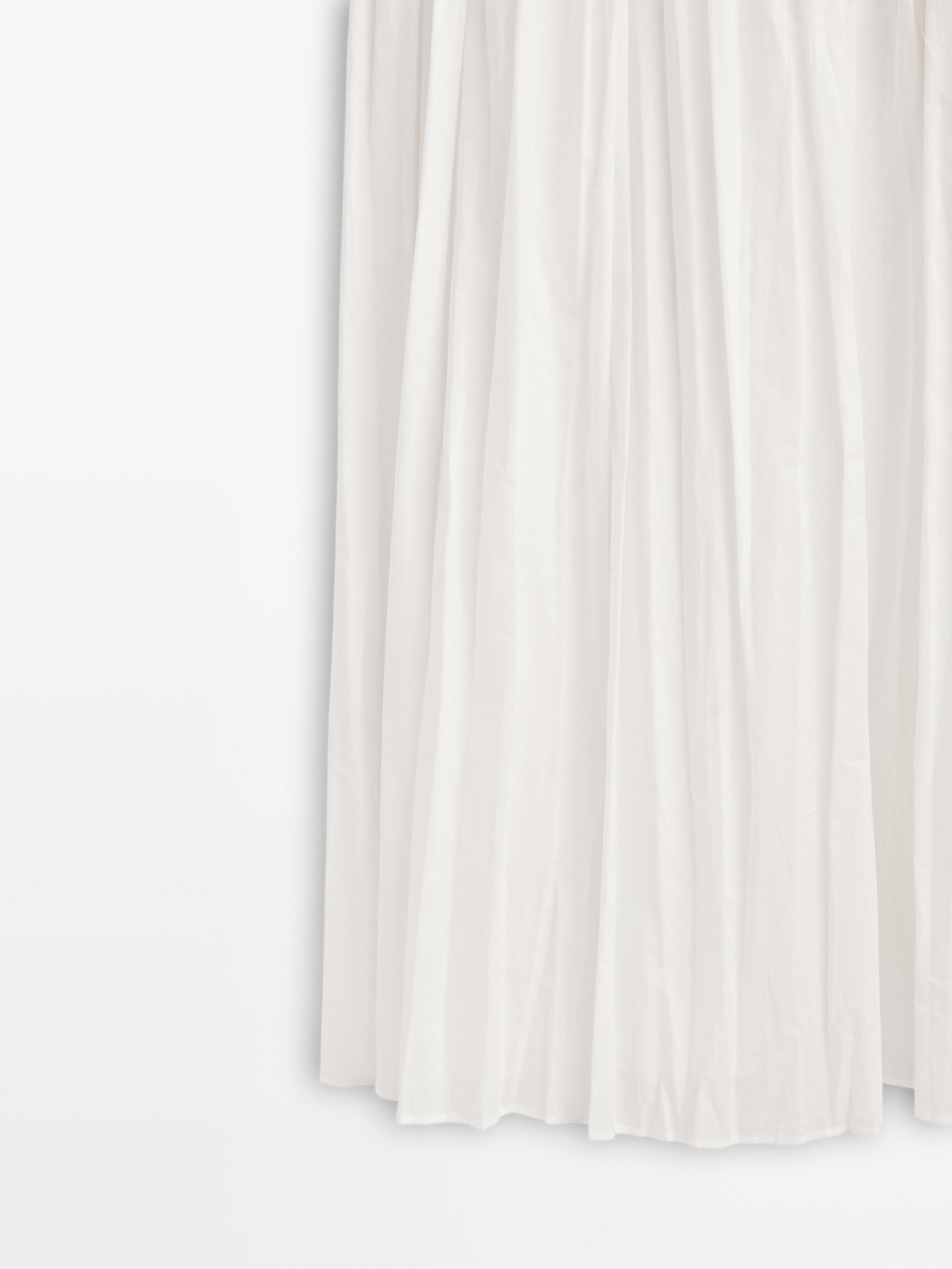 Chapéu midi de aba plissada em edição limitada - BLANCO