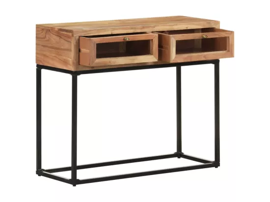 Table console 90x35x76 cm Bois d'acacia massif