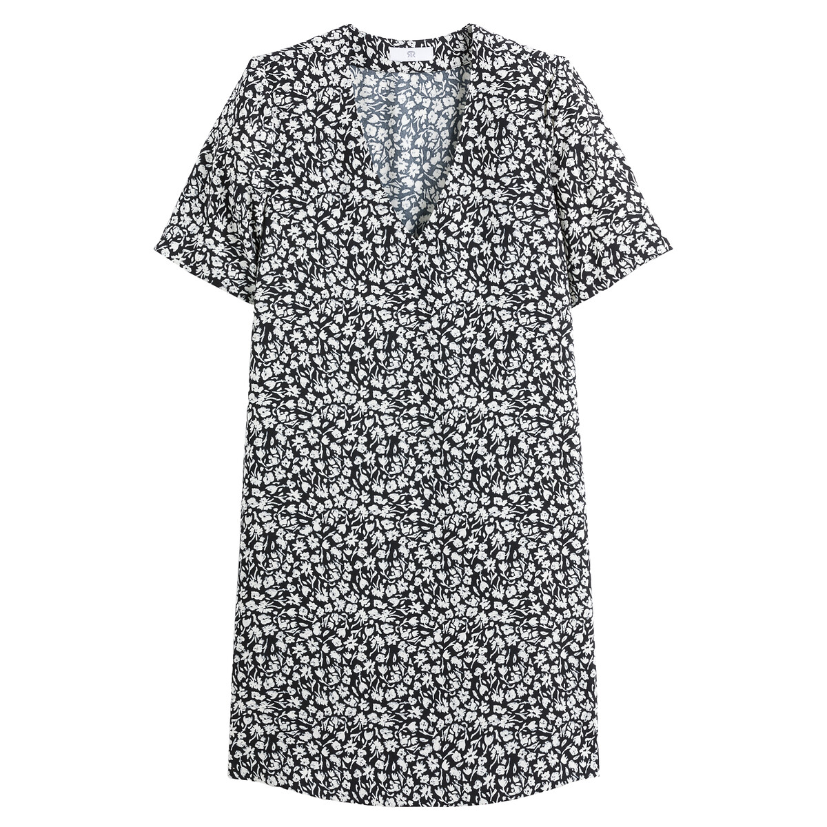 COLEÇÕES LA REDOUTE<br>Vestido curto e evasê com estampa floral