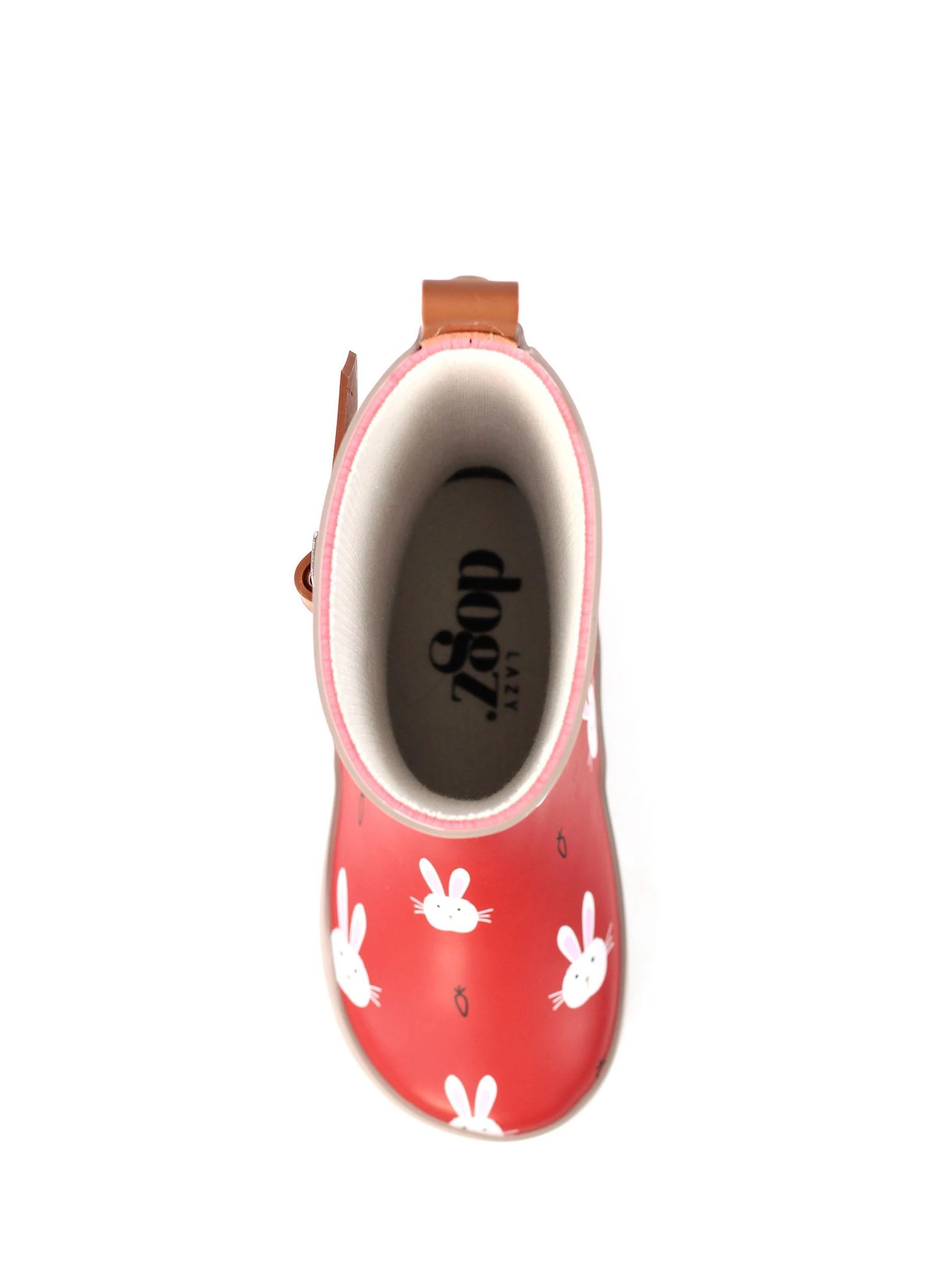 Lazy Dogz Red Bunny Design Toddler Wellingtons