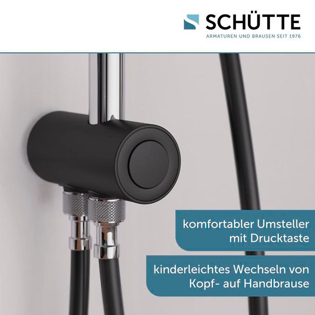 Schütte Duschsystem »MATAO RAIN« Regendusche ohne Armatur, Handbrause mit 3 Funktionen