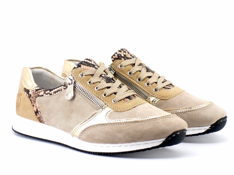Rieker 56031 iceberg/lightgold/sand/brown