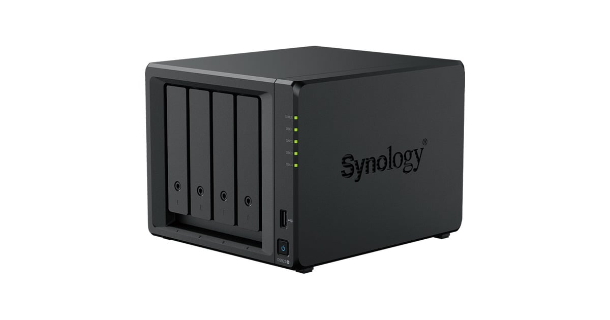 SynologyDiskStation DS925+ nas  (Zwart, 2x 2.5GbE LAN, 2x USB 3.2 Gen 1)