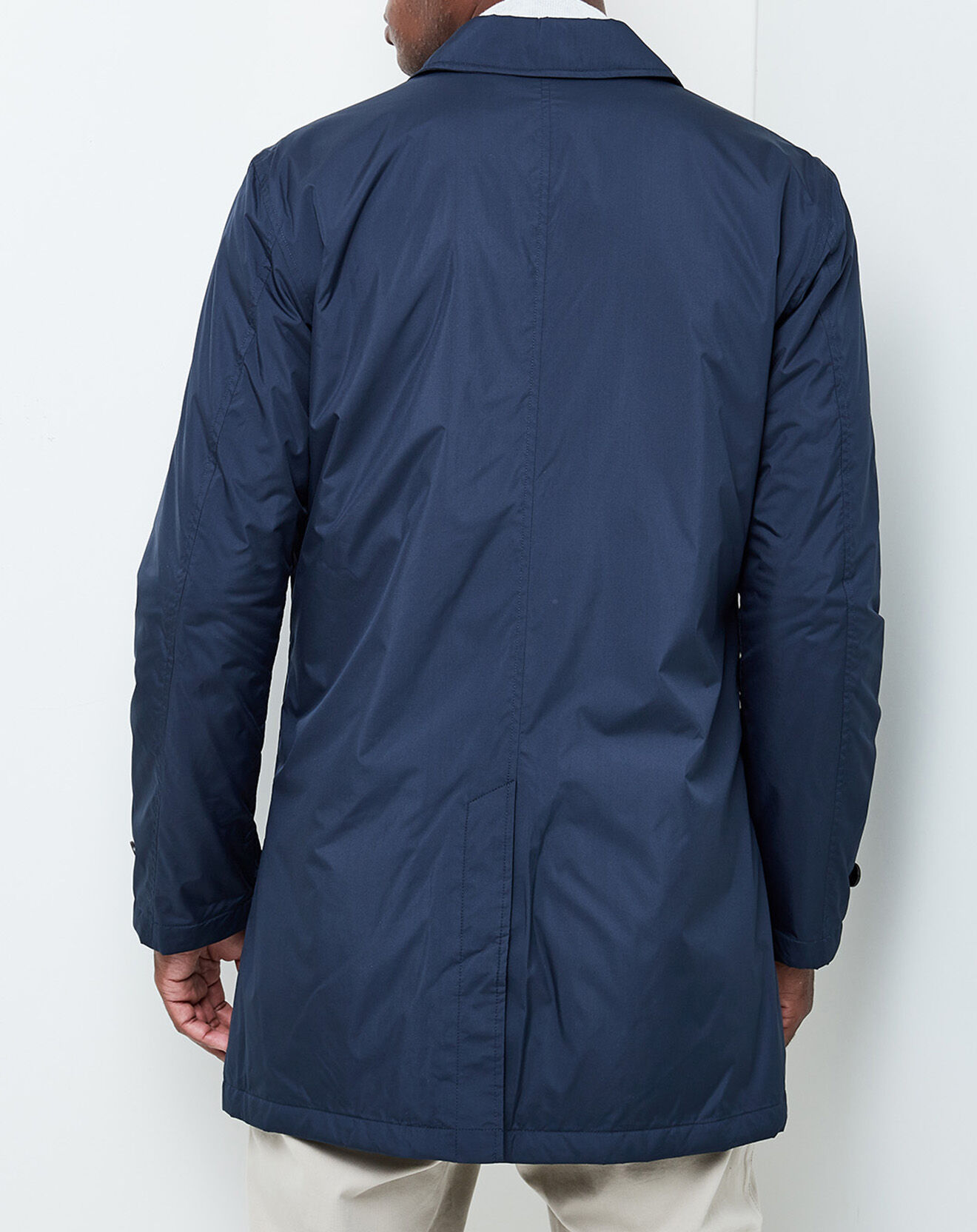 Hackett London Imperméable Lightweight Mac bleu marine
