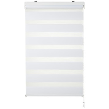OK duo rolgordijn lichtdoorlatend wit 90x175 cm