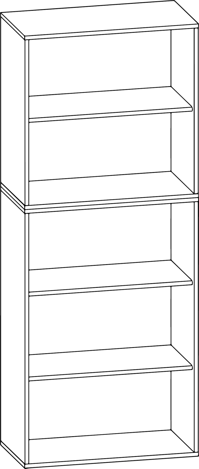 Aktenregal LONA XXL - weiß - 70 cm breit