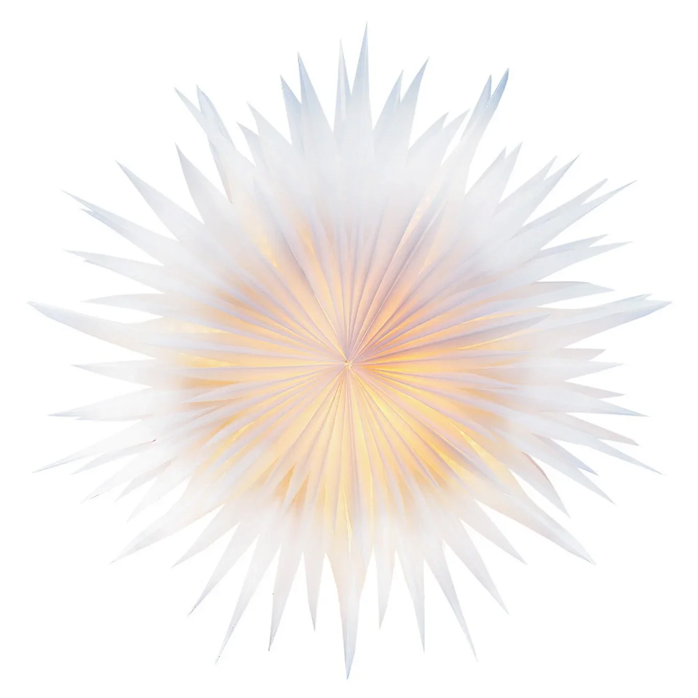 Adventsstjerne Transparent snøfnugg Ø60 cm