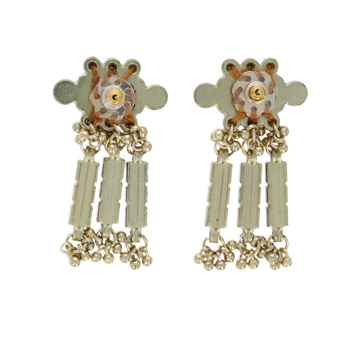 Boucles d'oreilles Indiennes Arya - Mariage Indien Pondie Chérie