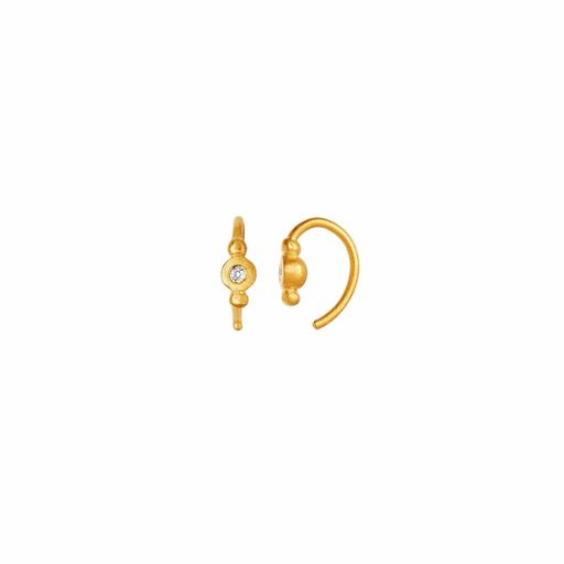 Stine A Petit Bon-Bon Ørering, Guld/Hvid