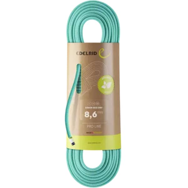 Corde alpinisme EDELRID SISKIN ECO DRY 8,6MM X 60M ICEMINT