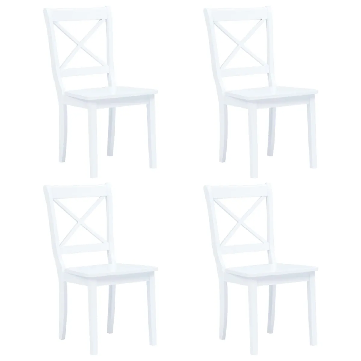 VIDAXL Ensemble de salle à manger 5 pcs - Blanc