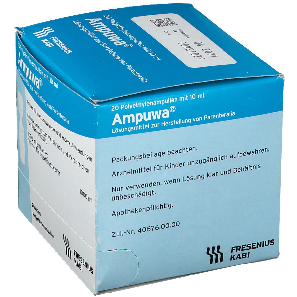 Ampuwa® Wasser für Injektionszwecke