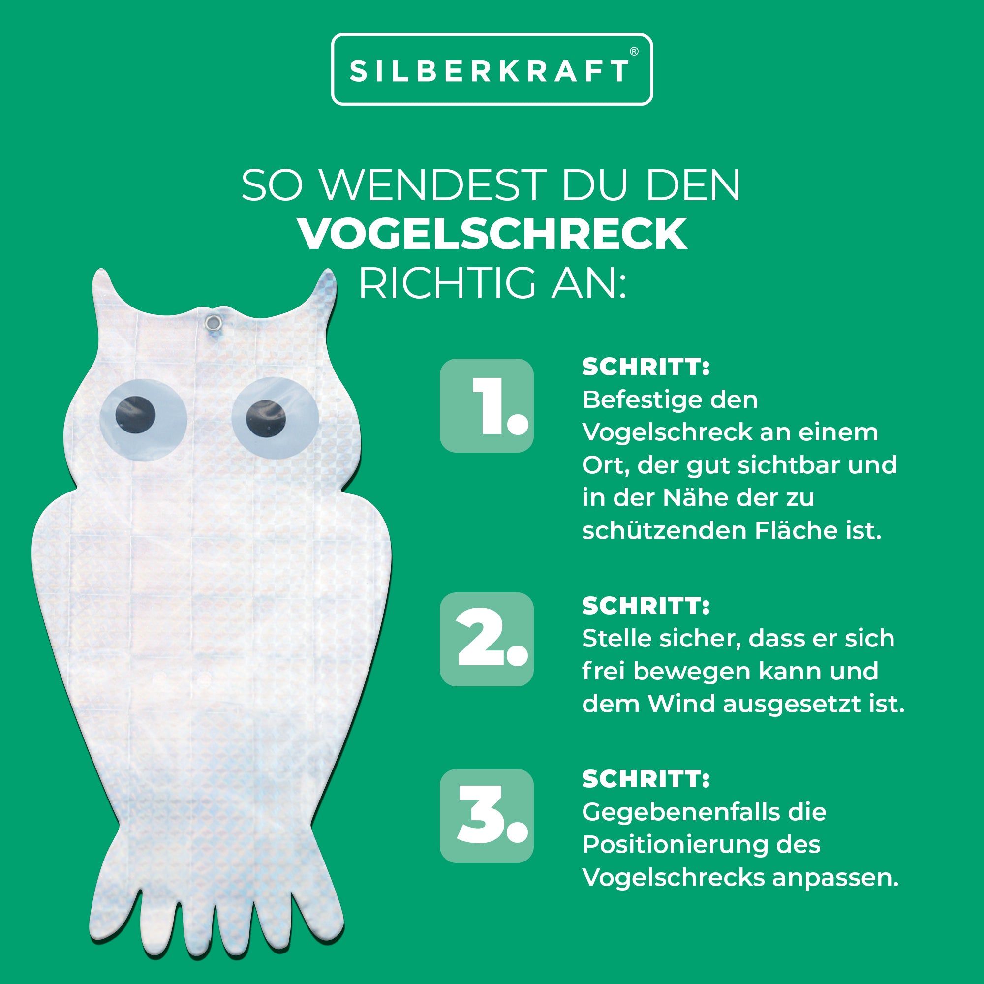 SILBERKRAFT Vogelschreck
