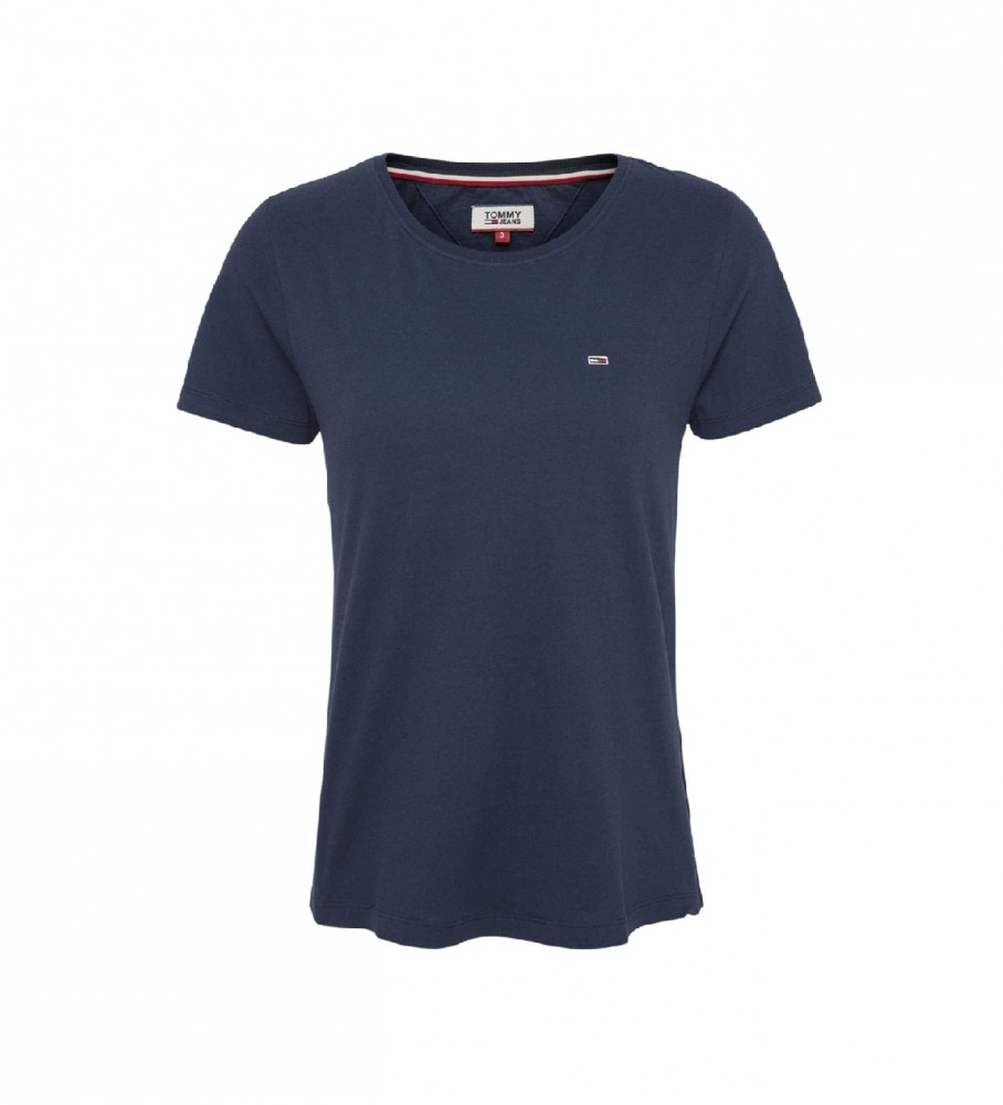 Camiseta Tommy Jeans Essential Logo Azul Marinho
