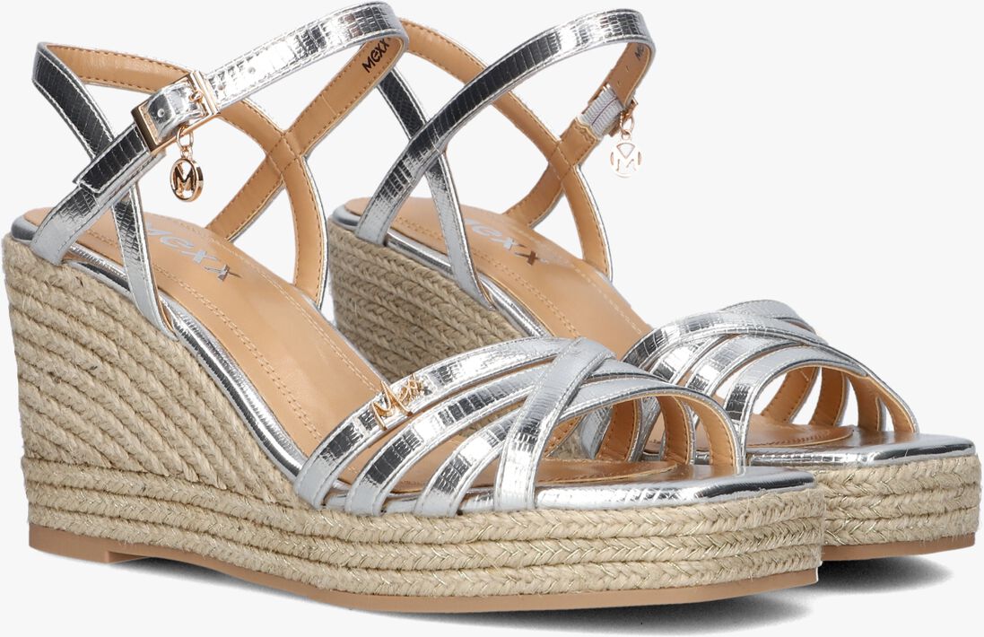 MEXX zilveren mexx espadrilles noemi