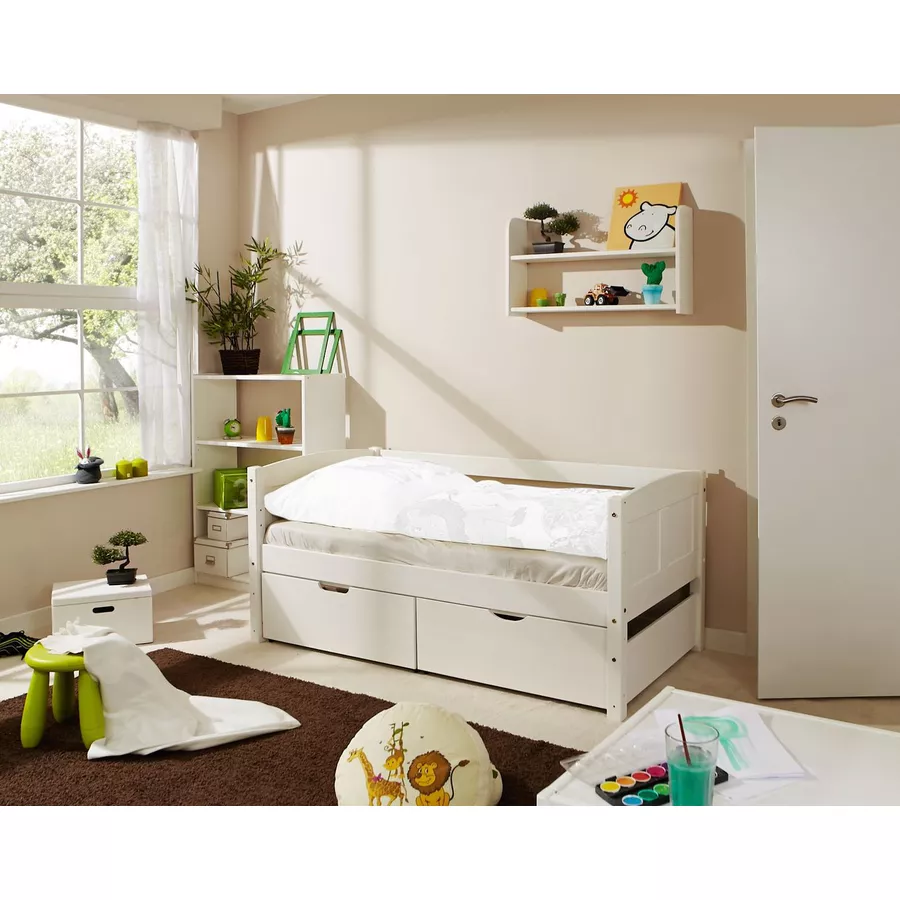 TiCAA Himmelbett Mini 2 Schubladen Stern Rosa