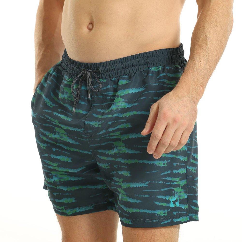 Ript Batik Tie Dye Print Swim Shorts Mens