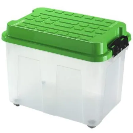 Heidrun Europlast 1655 Deckelbox Kubrik mit Rollen, 75l