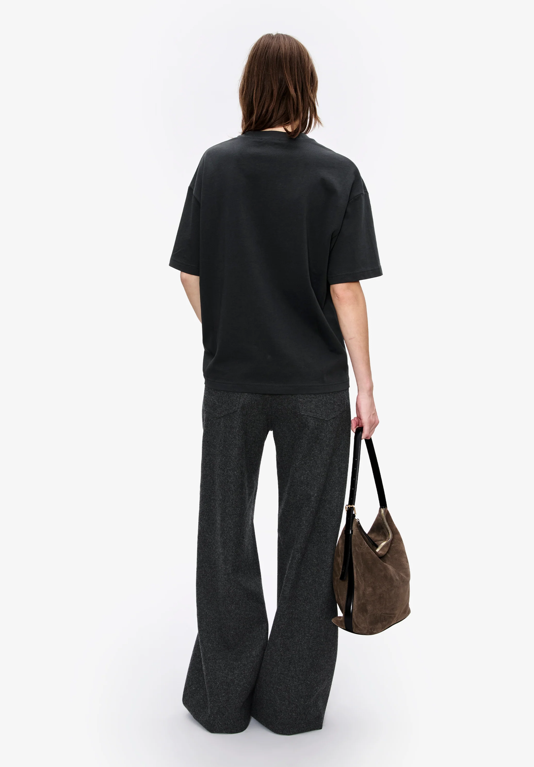 t-shirt ample manches courtes vpc - Faux noir