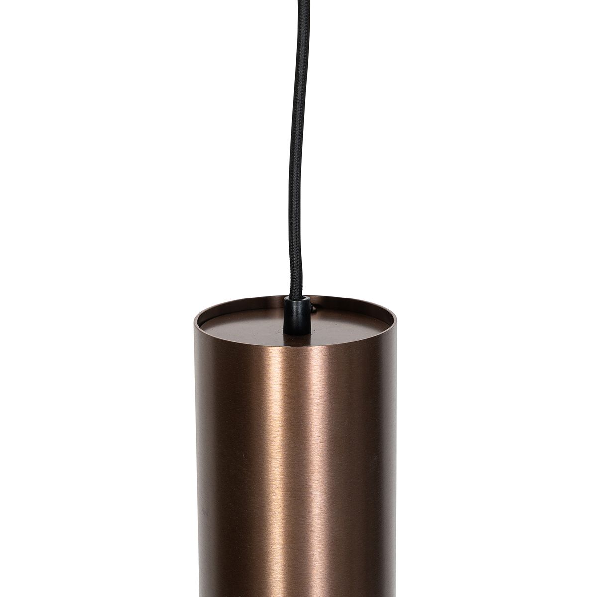 Design hanglamp donkerbrons incl. rail adapter 1-fase - Slimline Tubo