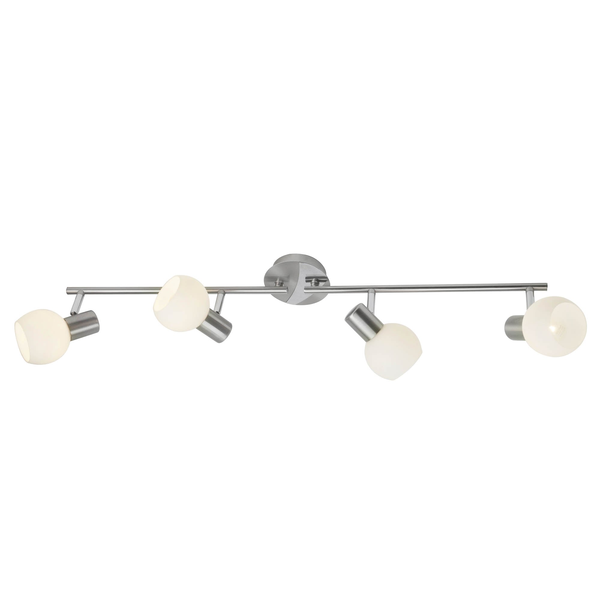Brilliant Deckenstrahler »Tiara« E14 1 Stk. Spotrohr 4flg eisen/weiss