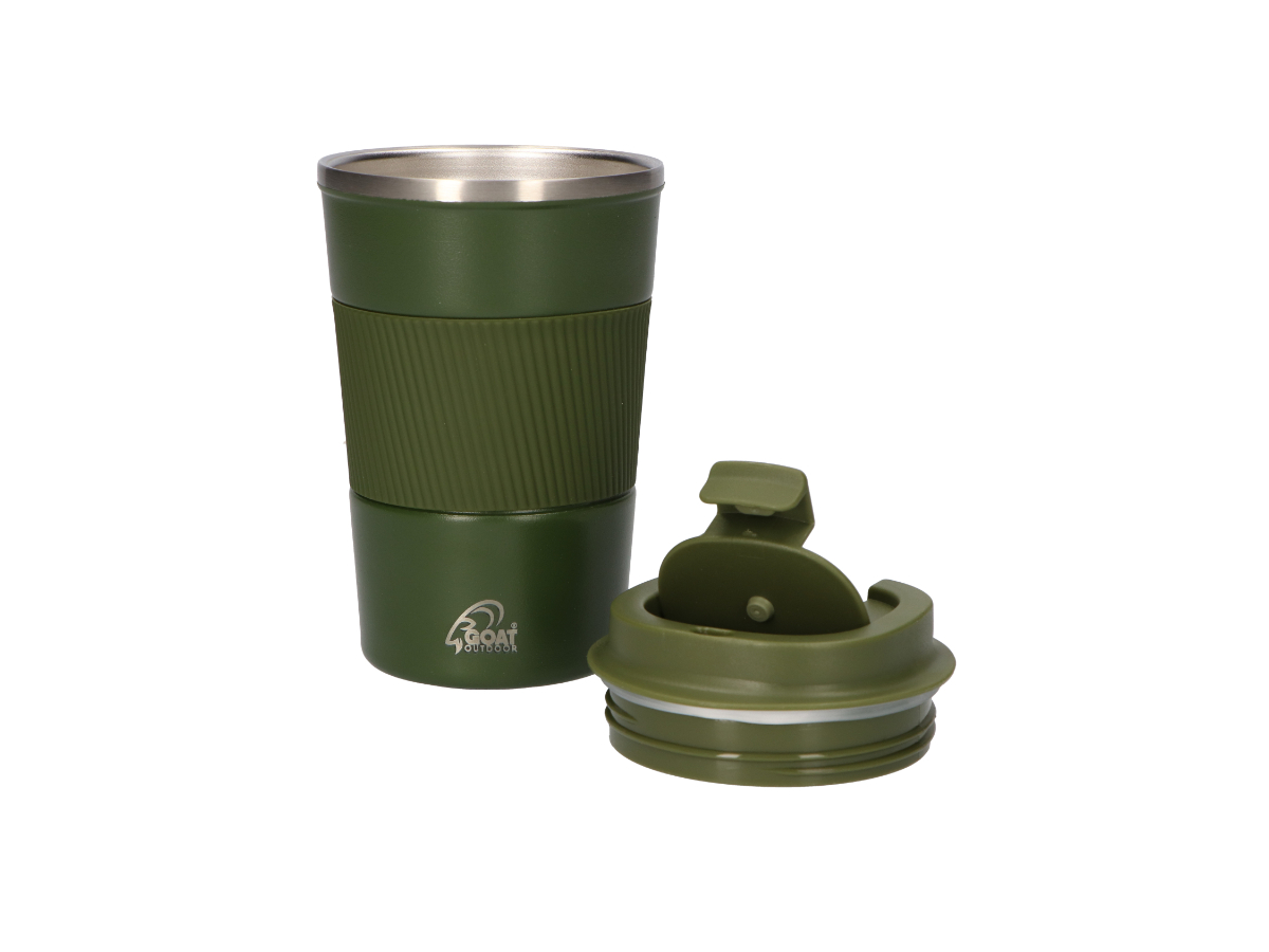 GOAT Outdoor 380 ml RVS Koffiebeker to go - Groen