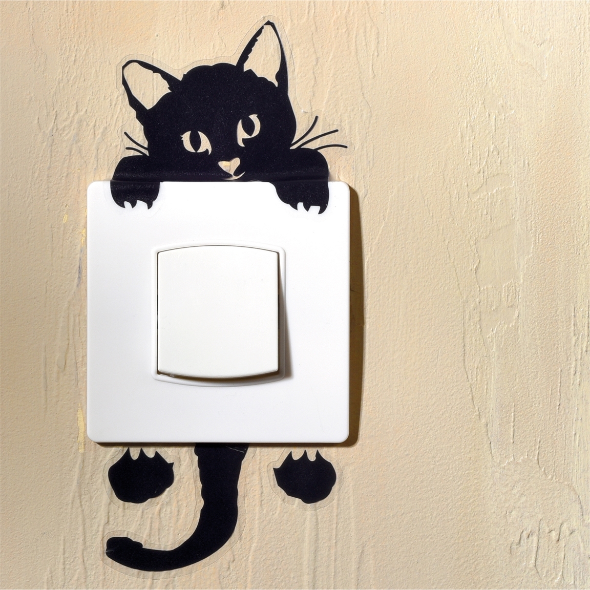 Lot de 2 stickers interrupteurs chat