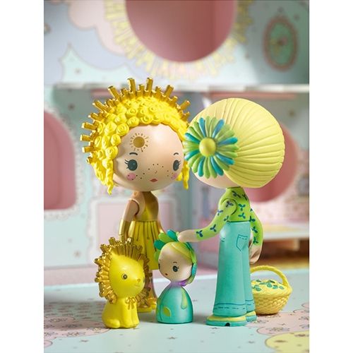 Djeco tinyly draagbaar poppenhuis - sunny & mia