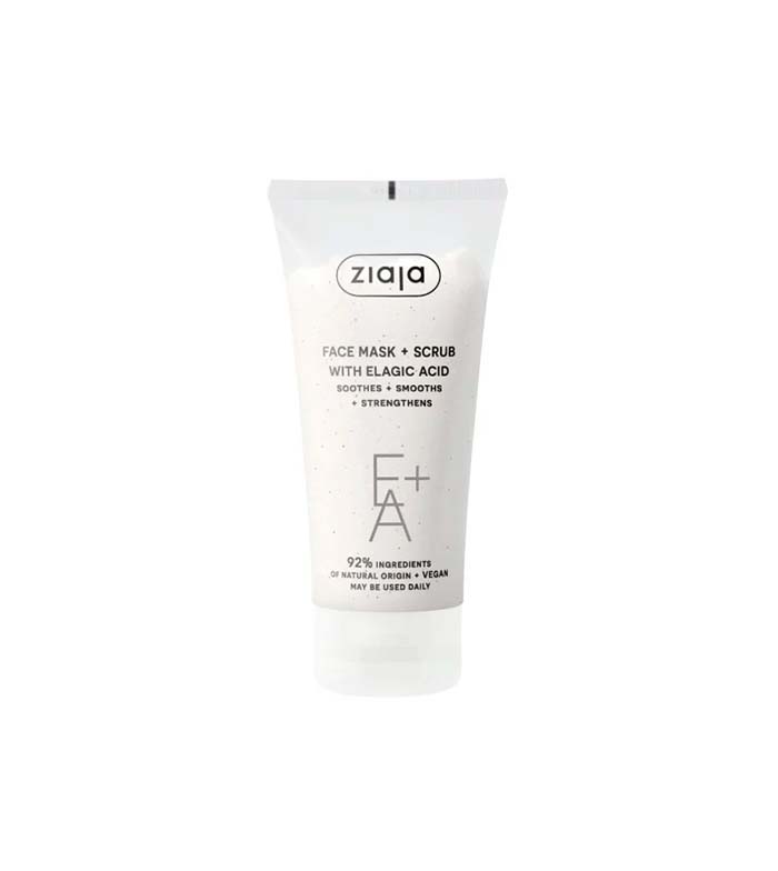 Ziaja - Máscara e esfoliante facial com ácido elágico