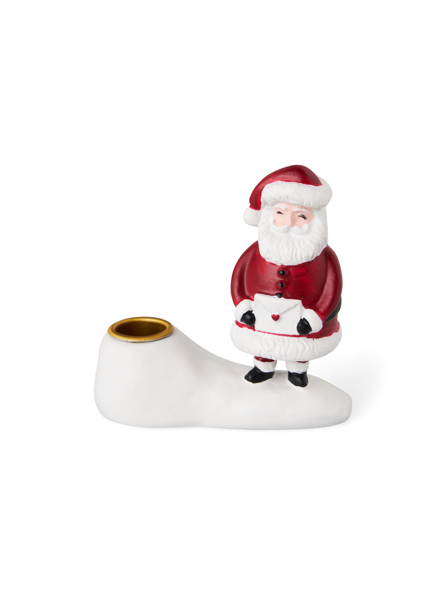 Lysestage | Polyresin. 6 cm. | Red