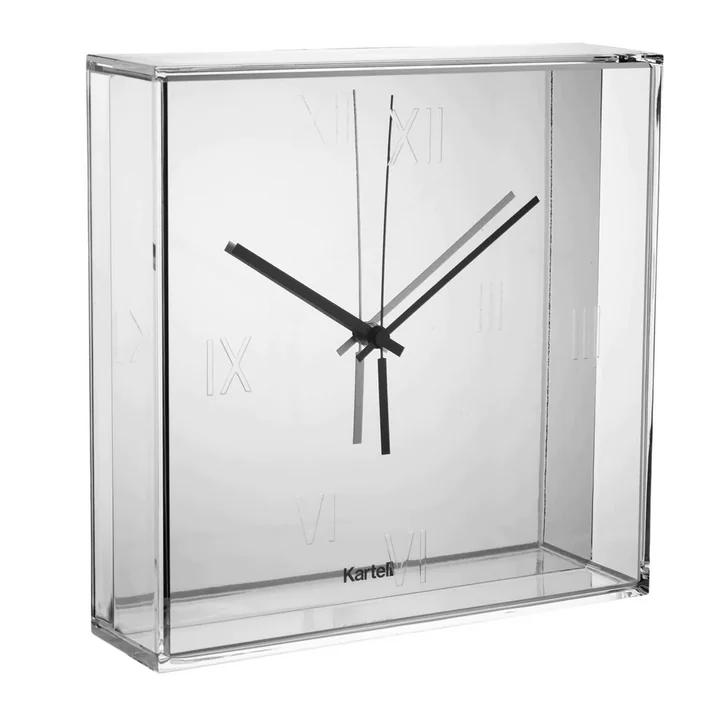 Kartell - Tic & Tac Wanduhr, orangerot