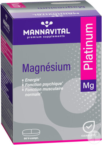 MannaVital Magnesium Platinum 90 Comprimés