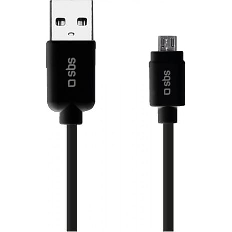 SBS lightning kabel 1 meter - sort