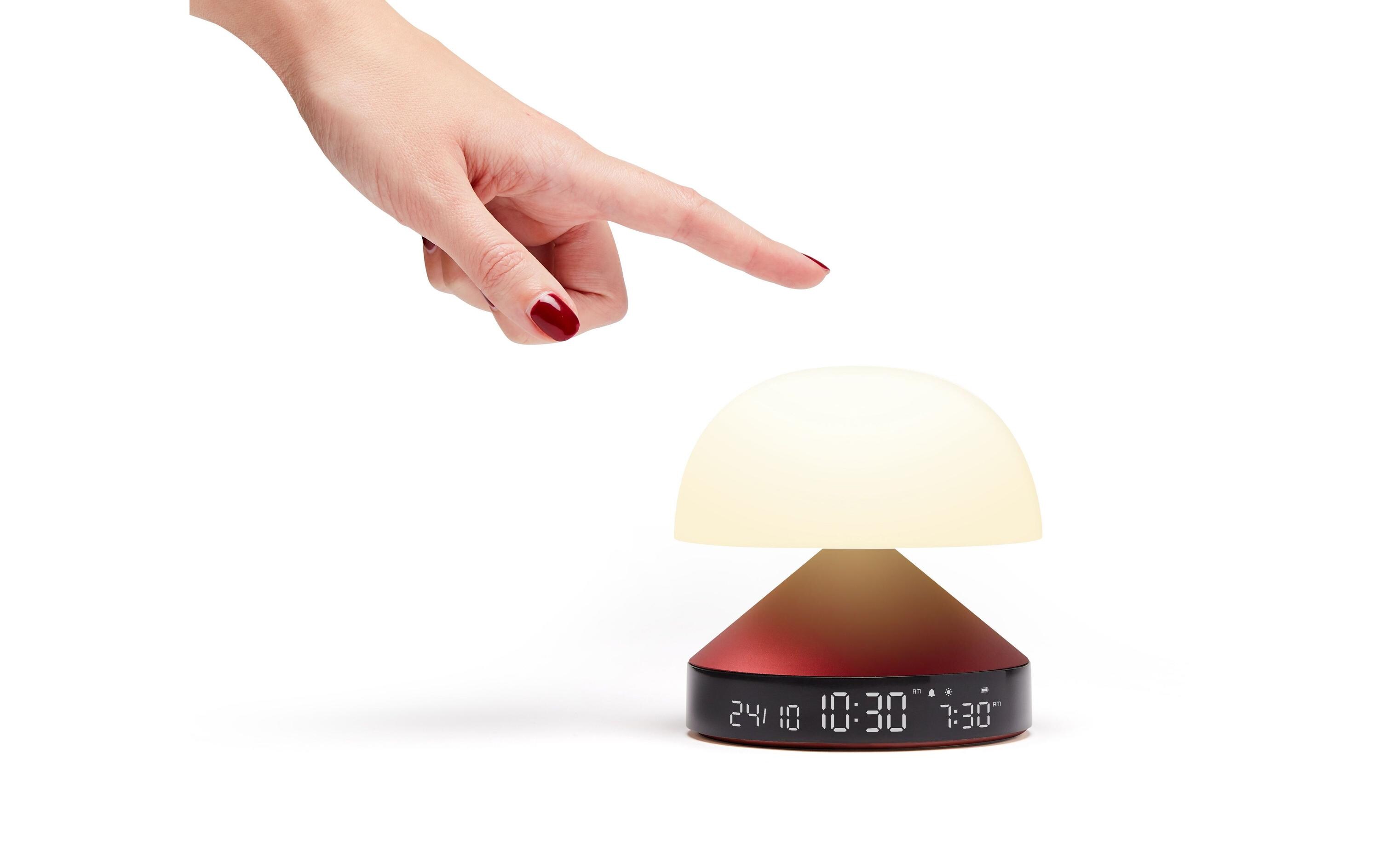 Lichtwecker Mina Sunrise BordeauxDigitalwecker