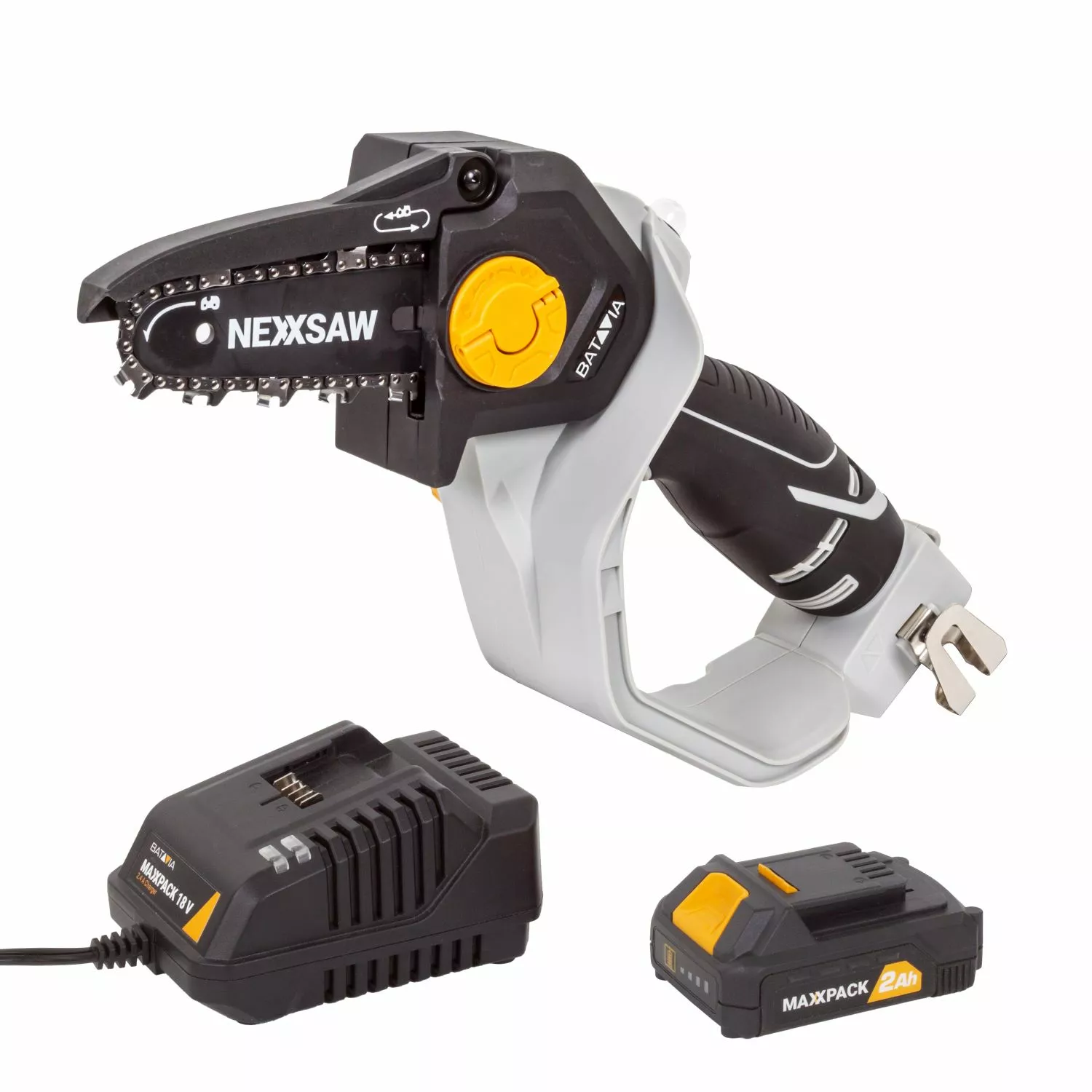 Batavia 7064354 Nexxsaw V3.1 Maxxpack 18V Li-Ion accu mini kettingzaag set (2x 2.0Ah) - 150mm