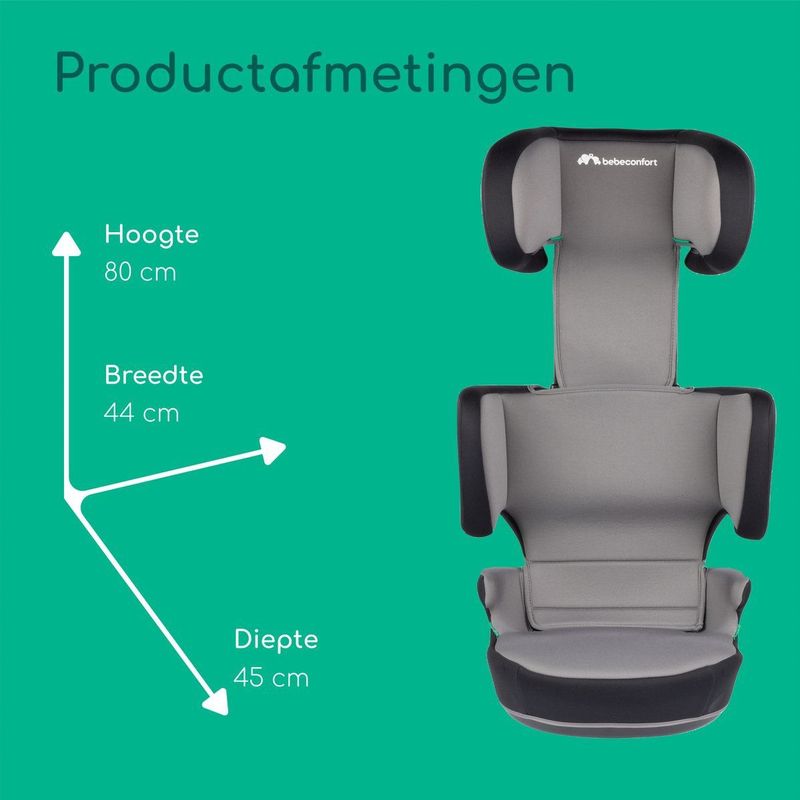 Bebeconfort Road Fix i-Size - Autostoeltje - Gray Mist - Vanaf 3,5 jaar tot 10/12 jaar