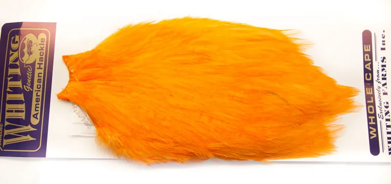 Whiting Whiting Am. Rooster Cape - Shrimp Orange (White Dyed)