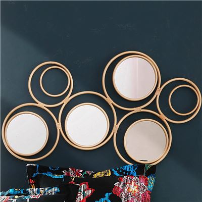 Décoration murale miroirs ronds