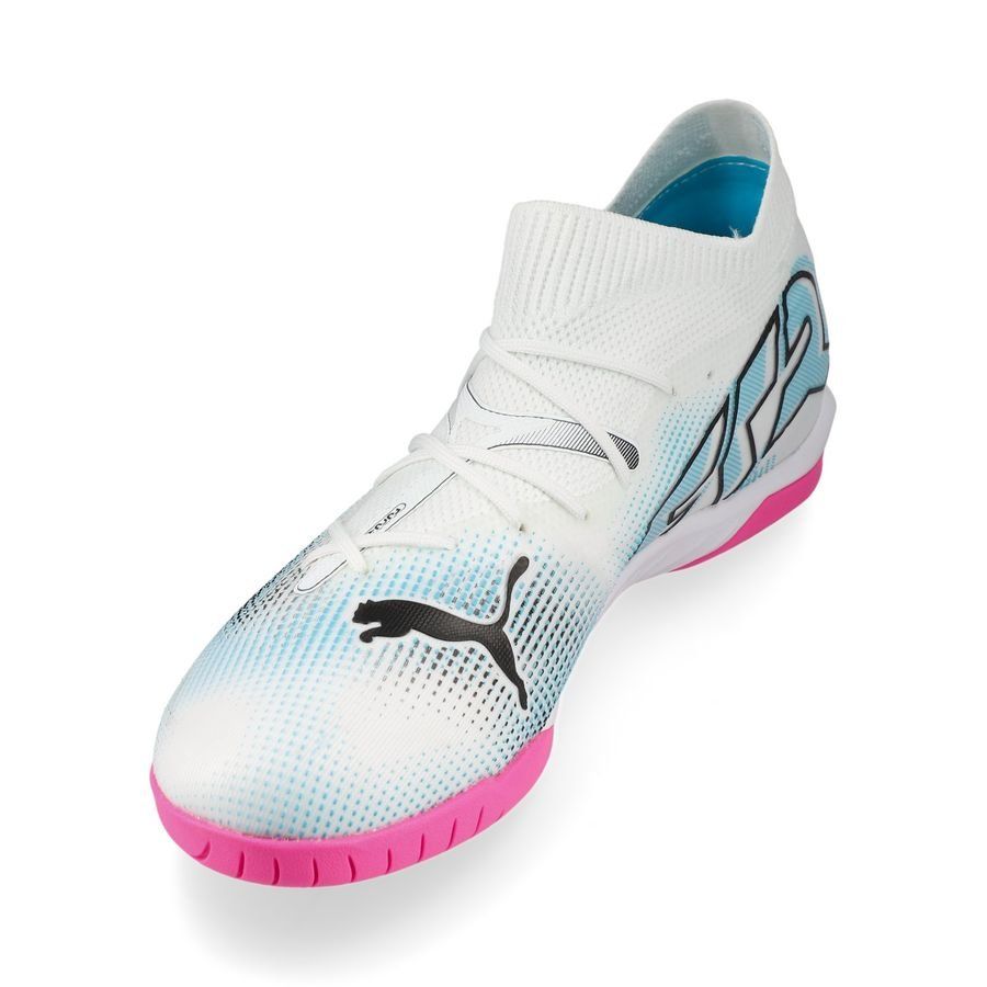 PUMA Future 7 Match   Mid IT Phenomenal - Blanc/Noir/Poison Pink Enfant