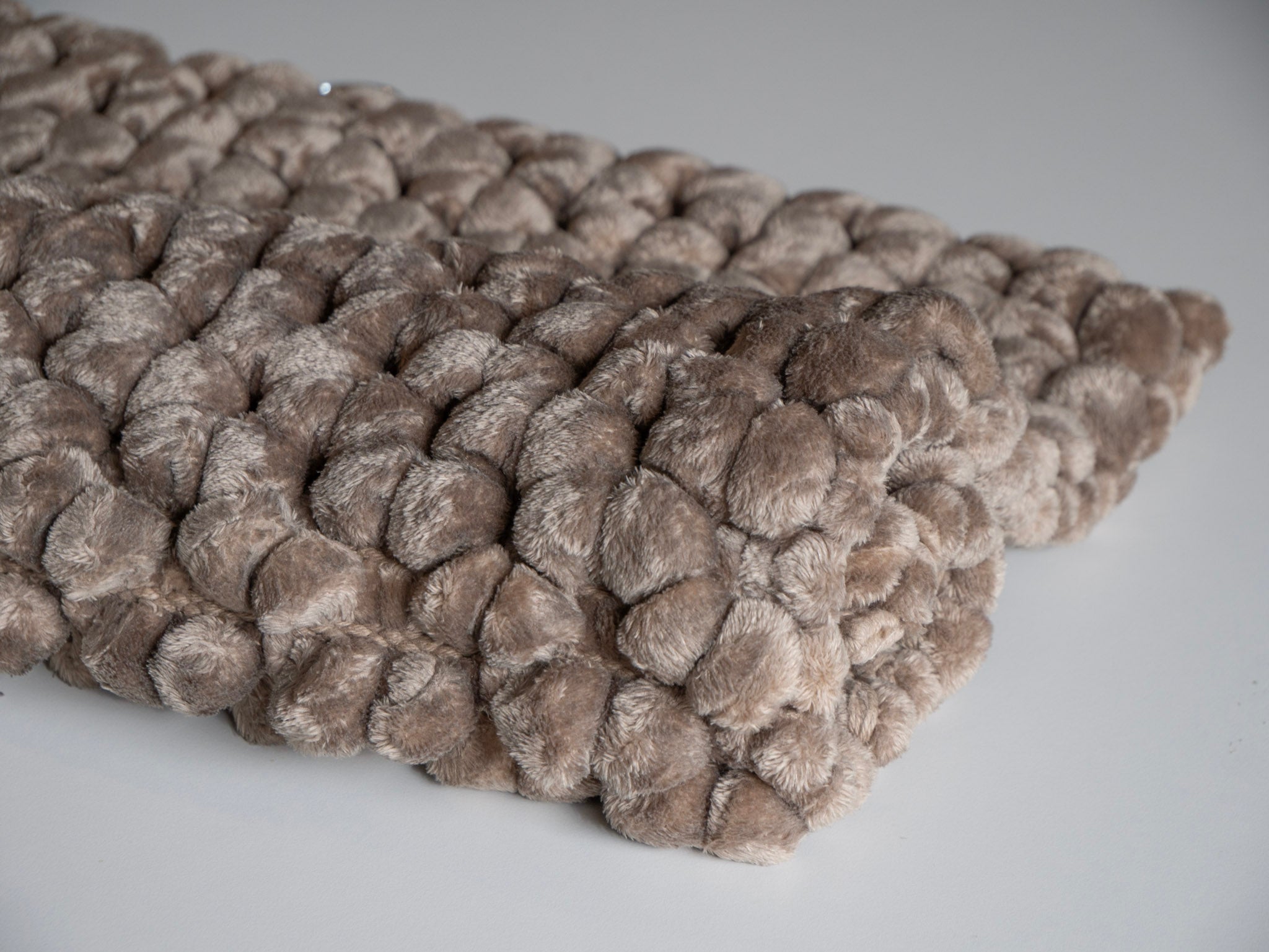 Onyx Badmat Almond | 70 x 120 cm | Bruin | Polyester | Katoen