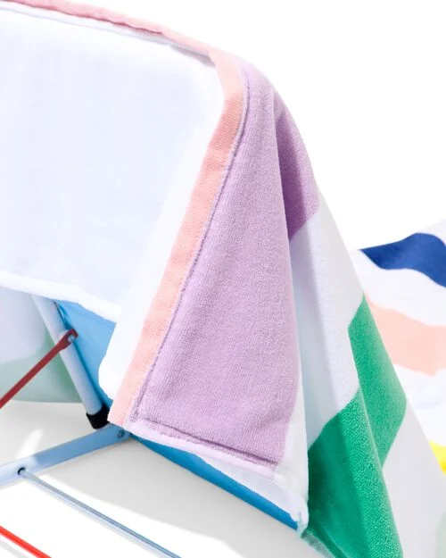 serviette de plage velours 90x180 rayures