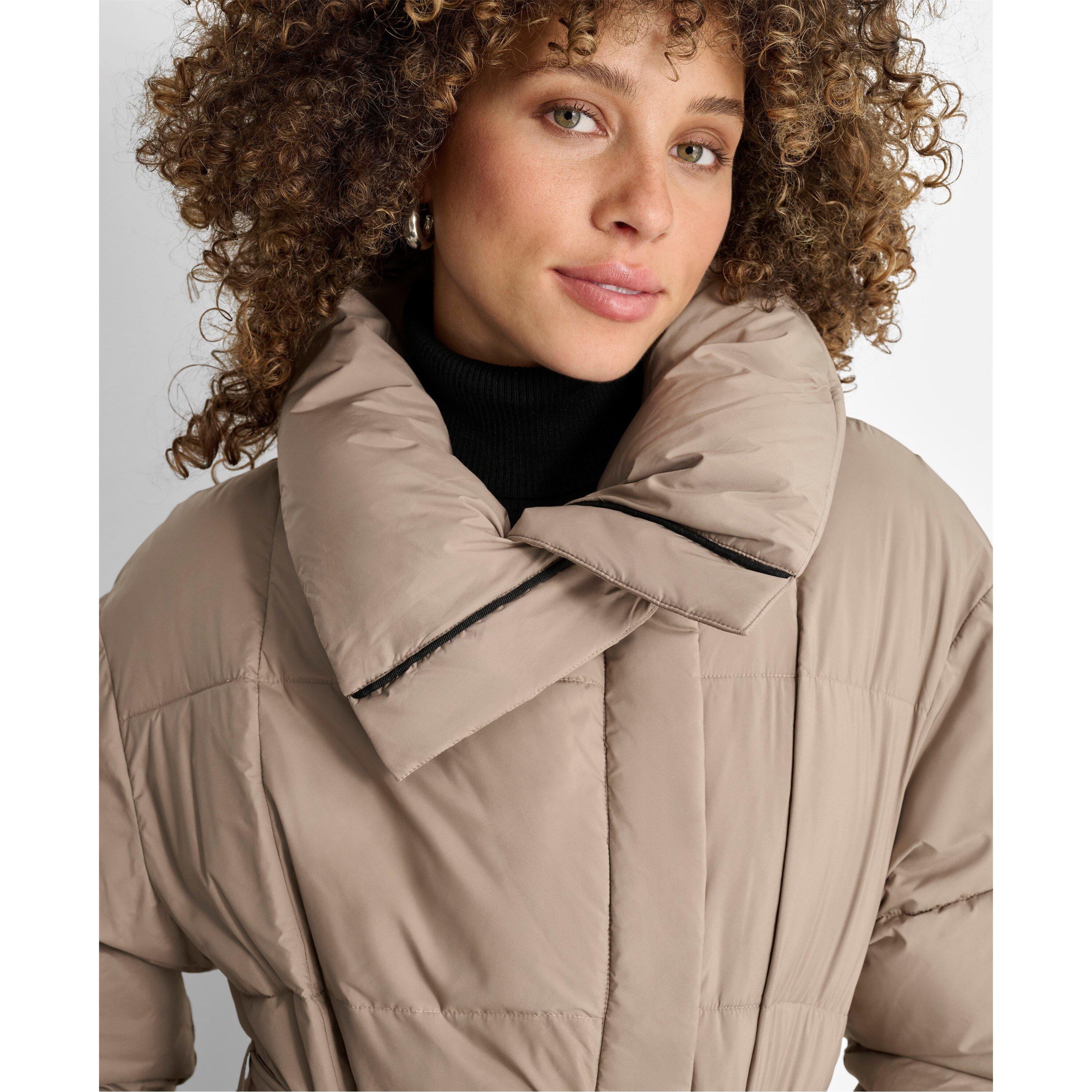 DKNY Belted Puffer Jacket