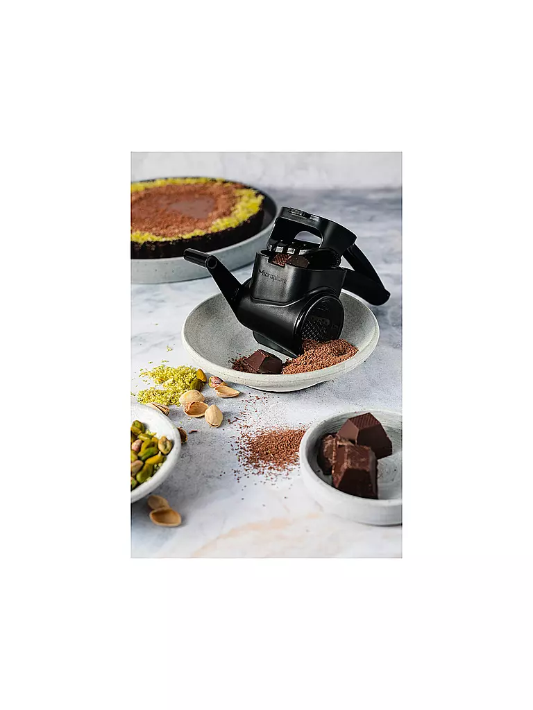 MICROPLANE Rotierende Reibe 18,5cm Schwarz schwarz