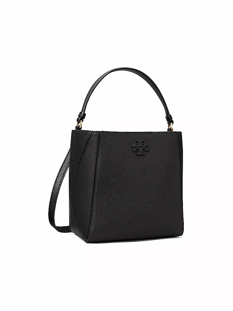 TORY BURCH Ledertasche - Bucket Bag MCGRAW schwarz