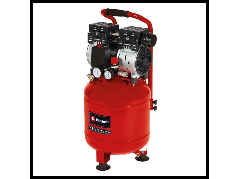 Einhell Kompressor TE-AC 24 Silent Flüsterkompressor mit geringer Geräuschentwicklung